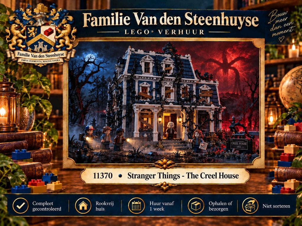 LEGO Stranger Things The Creel House 11370 huren, Lego, Ophalen of Verzenden, Zo goed als nieuw, Inclusief instructies
