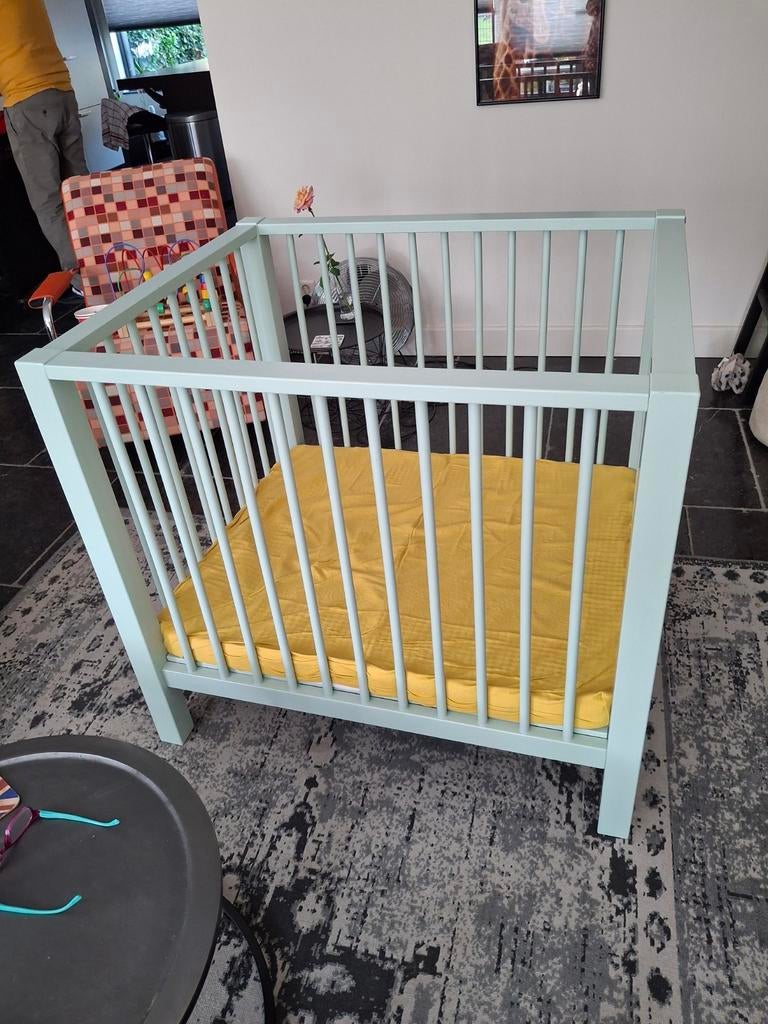 Box met verstelbare bodem, inclusief matras en hoes, Ophalen, Gebruikt, Vierkant, In hoogte verstelbaar