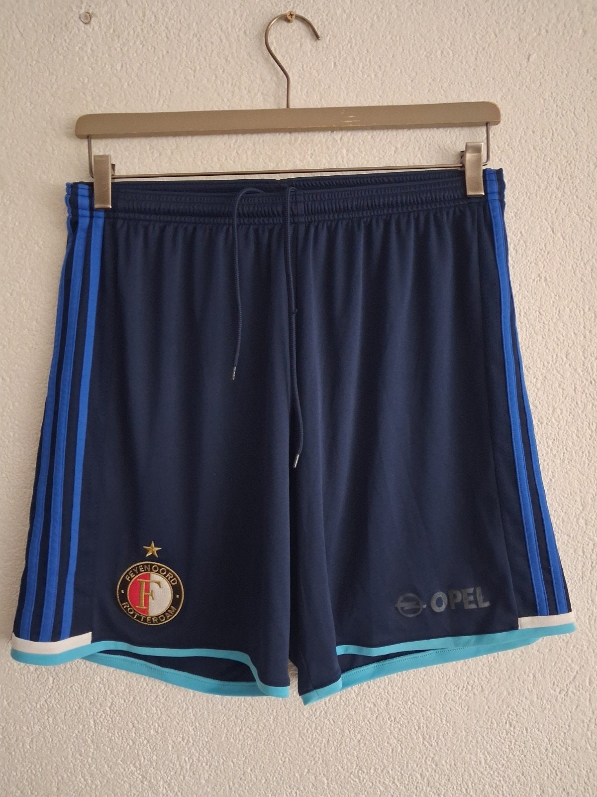 Feyenoord Adidas Voetbalbroekje Maat L, Maat 52/54 (L), Blauw, Ophalen of Verzenden, Zo goed als nieuw