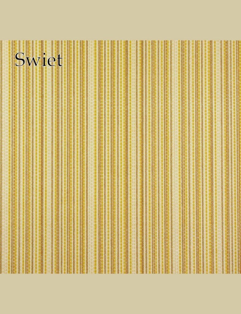 3732 Vintage retro rasterbehang geel oranje origineel 70s, Ophalen of Verzenden, Geel