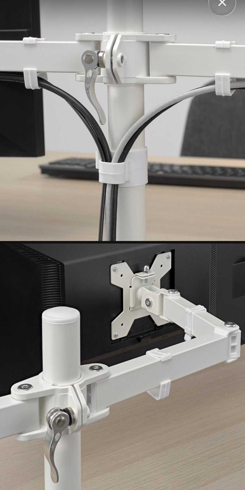 stubberget ikea beugel 2 monitors, Ophalen of Verzenden, Zo goed als nieuw