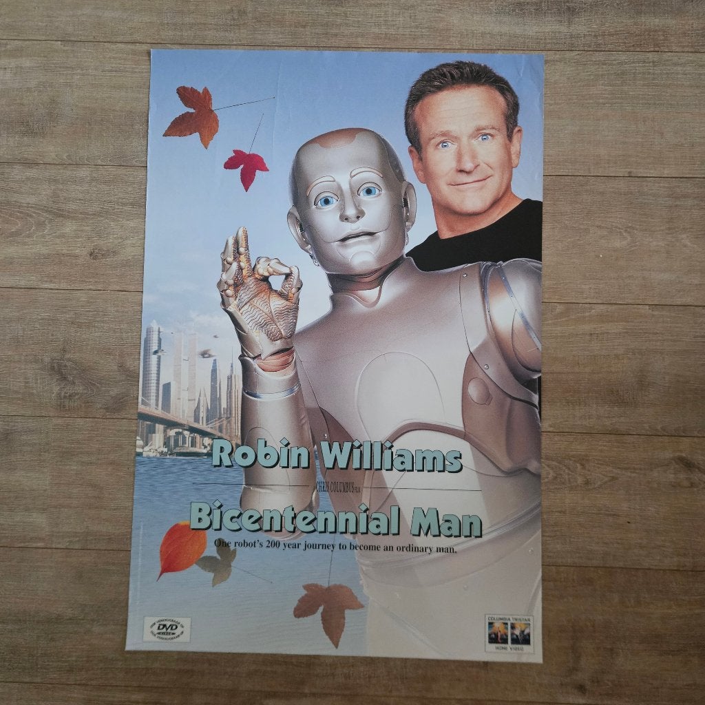 Bicentennial Man Filmposter 1999 – Robin Williams – 60x90 cm, Deurposter of groter, Ophalen of Verzenden, Film en Tv, Rechthoekig Staand