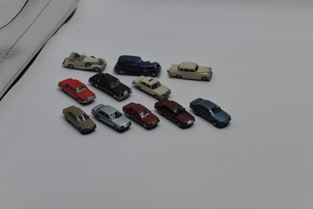Diverse Wiking / Herpa Mercedes Benz auto's 1:87, Gebruikt, Wiking, -, -