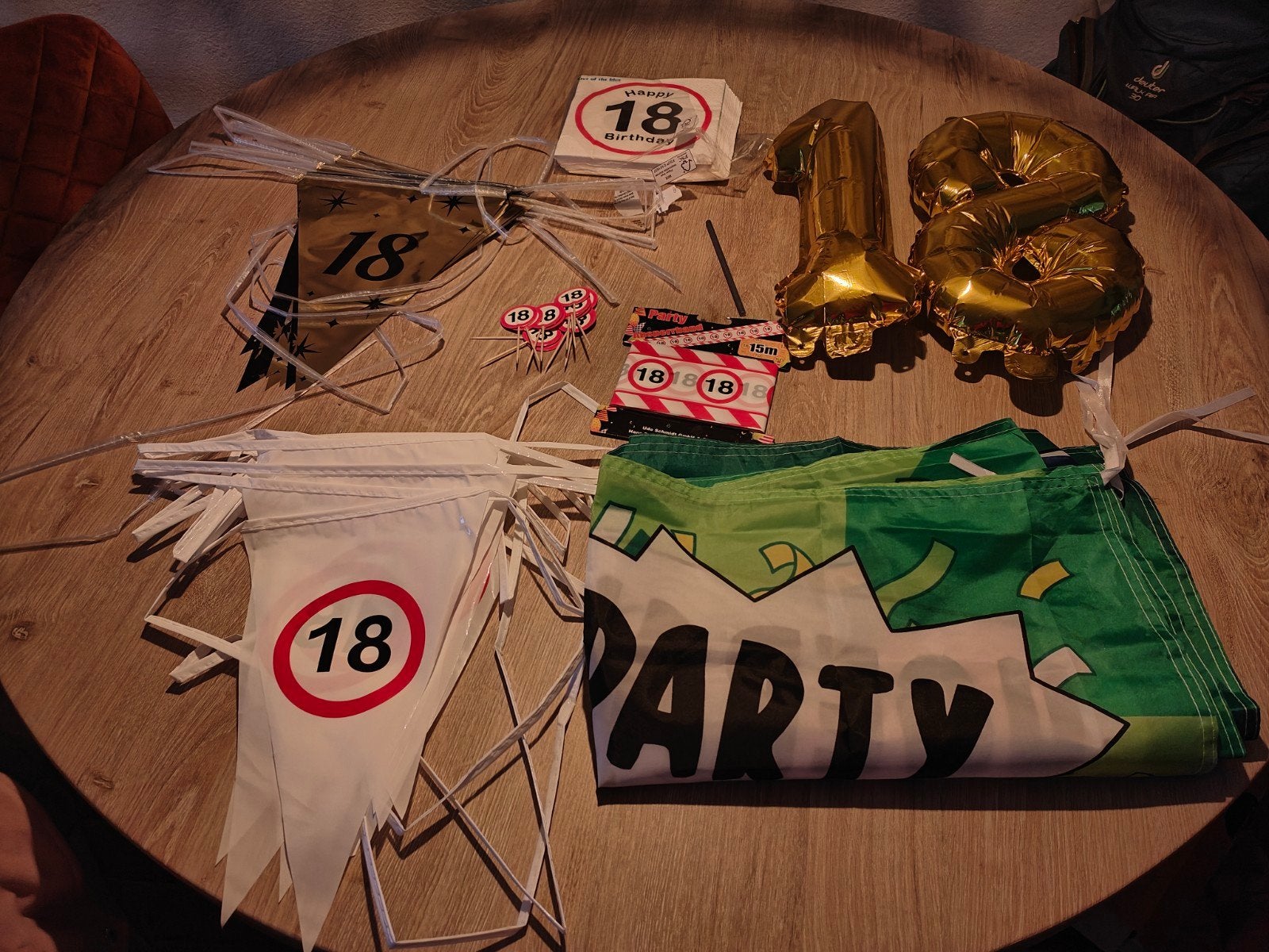 Verjaardagversiering 18 jaar, Ophalen of Verzenden, Versiering, Verjaardag