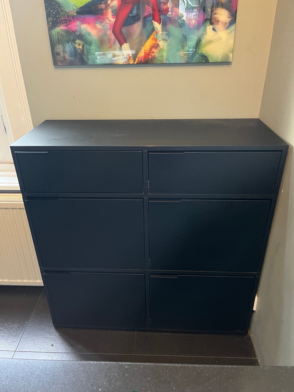 Opbergdressoir tylko zwart 1.03x1.03.x40.0, Ophalen of Verzenden, Gebruikt, Modern