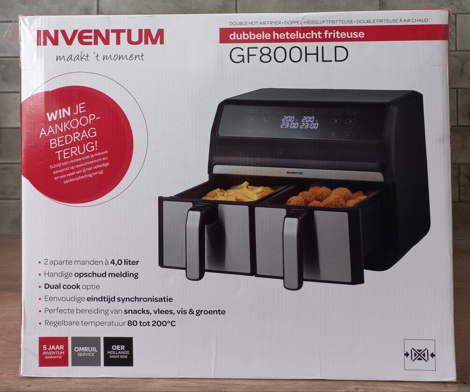 Inventum hete lucht friteuse, Ophalen, Airfryer