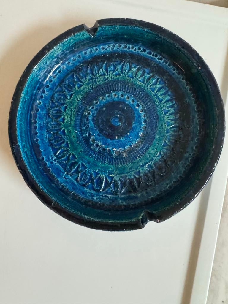 Bitossi asbak Aldo Londi Rimini Blue serie jaren 60, Ophalen of Verzenden