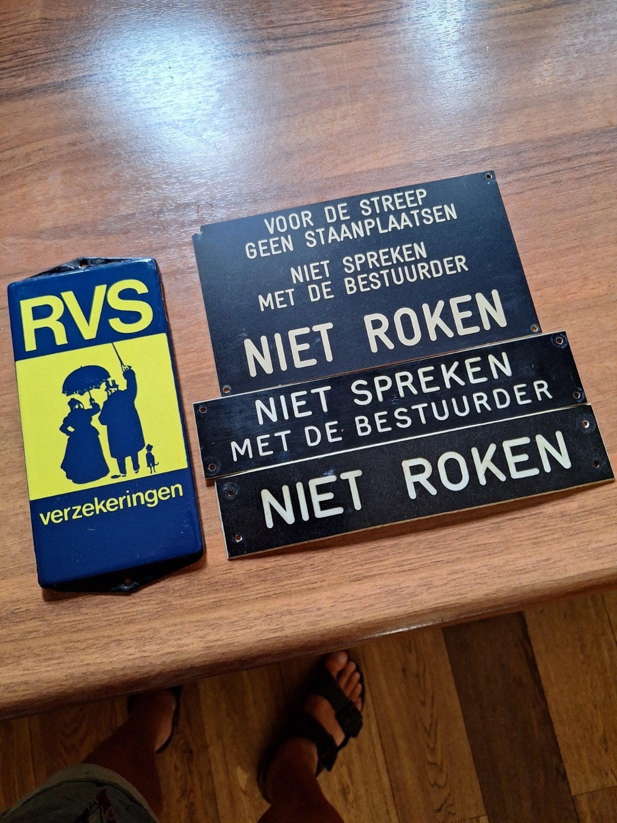 Bus bordjes., Ophalen of Verzenden, Reclamebord