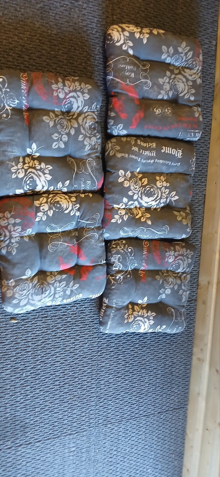tuinstoel kussentjes, Ophalen