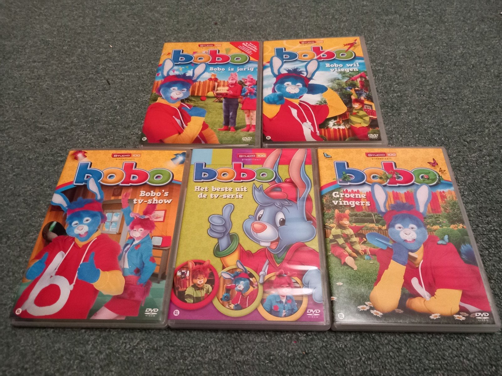 Bobo 5 dvd's (Nijmegen oost), Cd's en Dvd's, Ophalen, Alle leeftijden, Poppen, Tv-serie