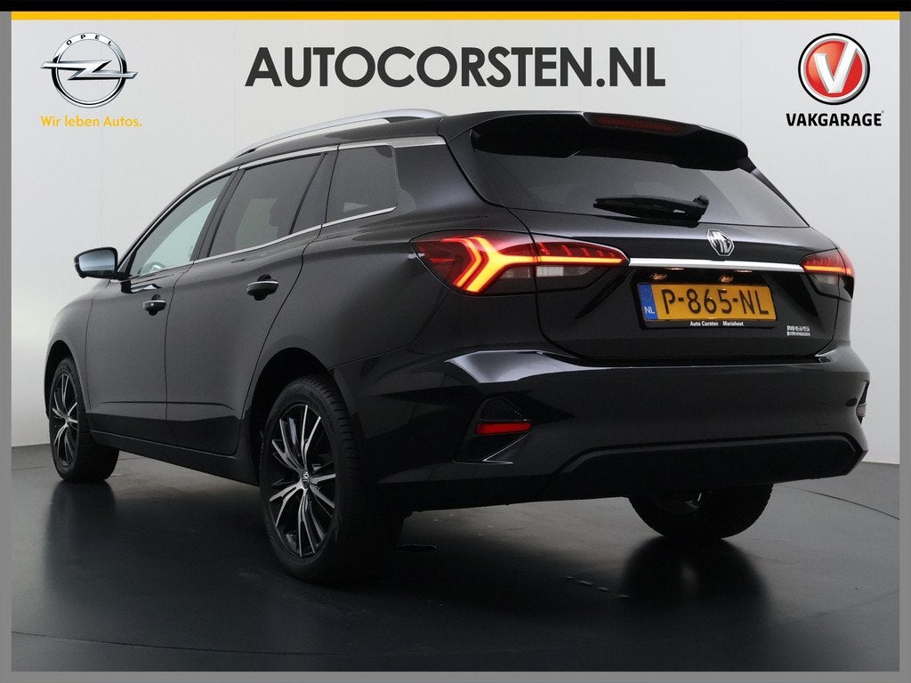 MG Mg5 electric Luxury 50kWh SOH 87% Leder+Verwarmd Adap.Cru, Auto's, MG, Gebruikt, Zwart, Automatische klimaatregeling, 274 min