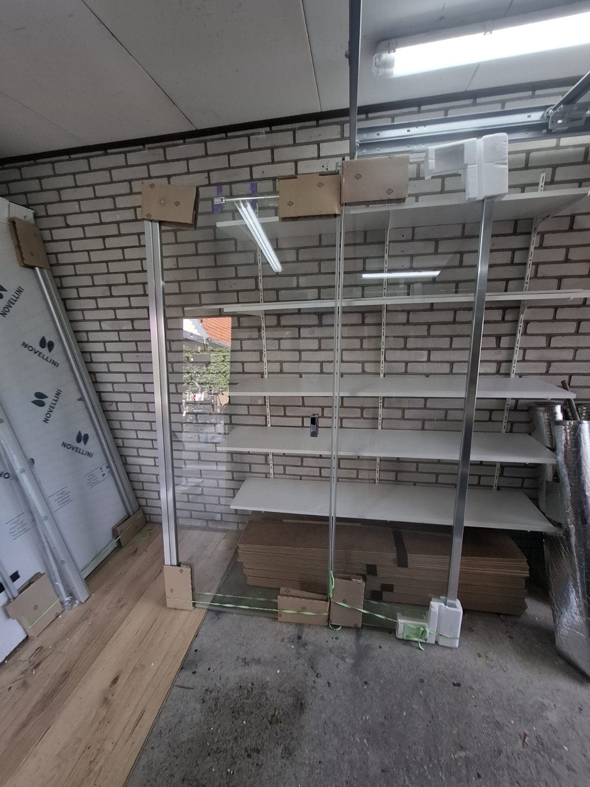 KERMI Glazen douchedeur en scheidingswand, Doe-het-zelf en Verbouw, Ophalen, 80 tot 120 cm, Overige typen, 160 cm of meer