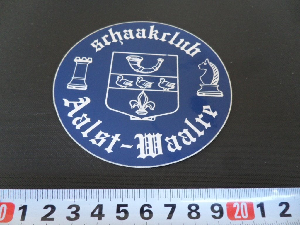 sticker Aalst Waalre  schaakclub *, Ophalen, Zo goed als nieuw