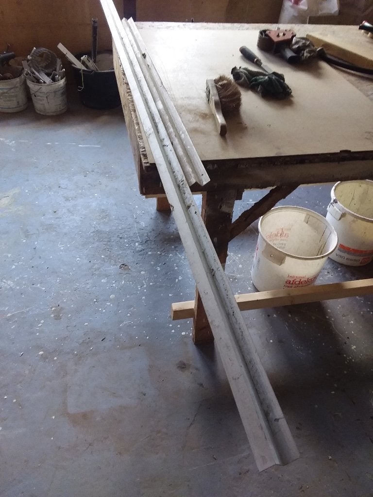 Aluminium Z en T profiel, gebruikt, Ophalen, Gebruikt, Aluminium