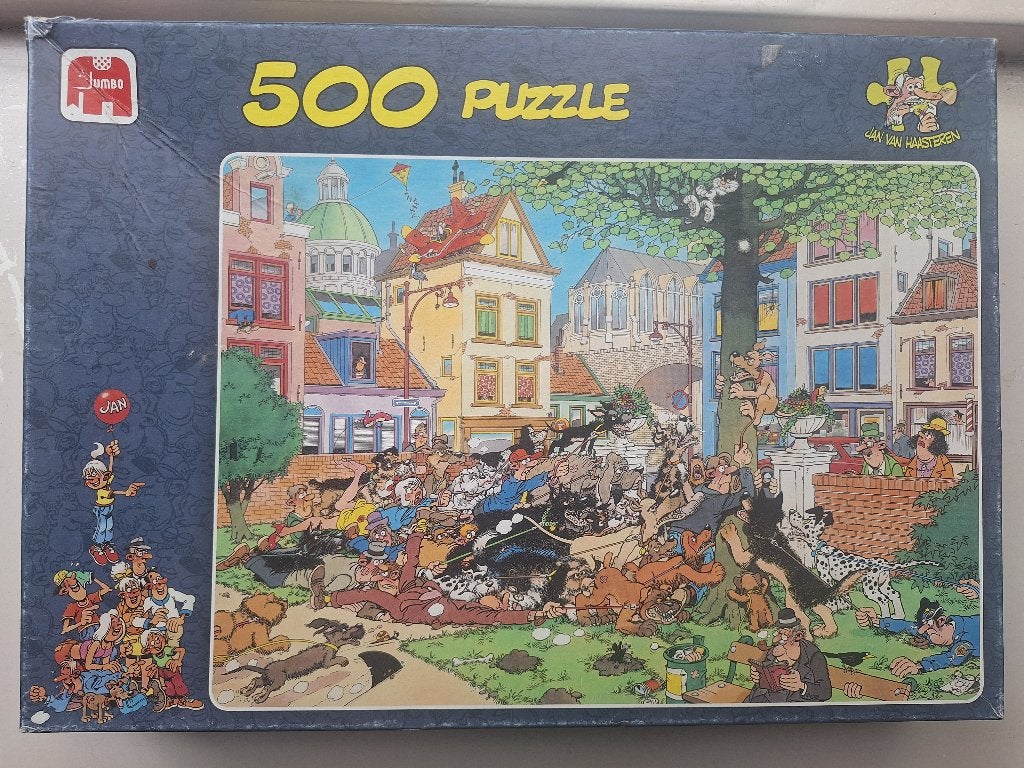 Legpuzzel - Jan van Haasteren - Vang de kast (500 stukjes), Verzenden, 500 t/m 1500 stukjes, Gebruikt, Legpuzzel