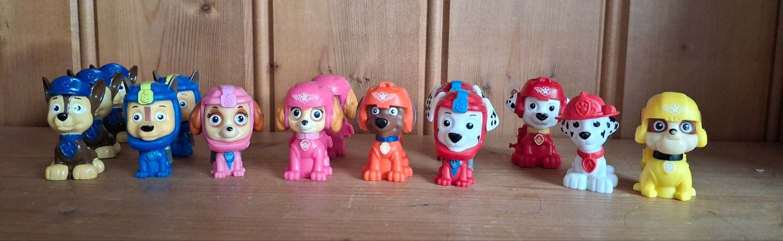 Taart toppers Paw Patrol 14 figuurtjes, Ophalen of Verzenden, Zo goed als nieuw, Taarten of Cupcakes, Versiering