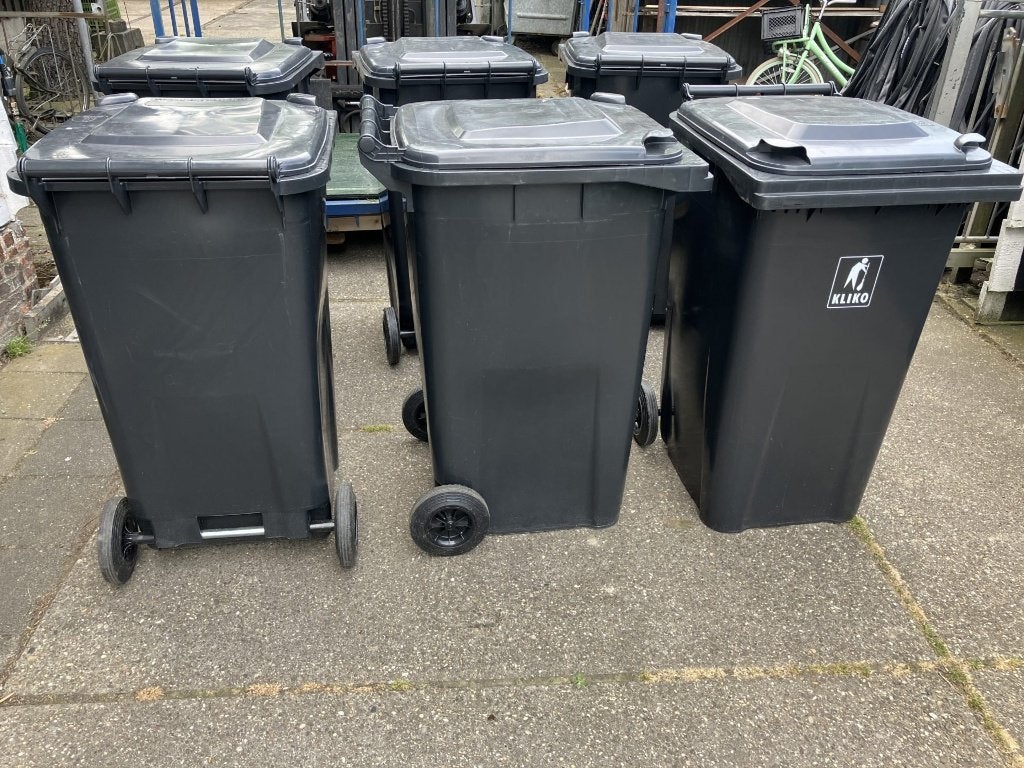 Kliko’s 240 liter, Ophalen, Zo goed als nieuw, Kunststof, Containerberging