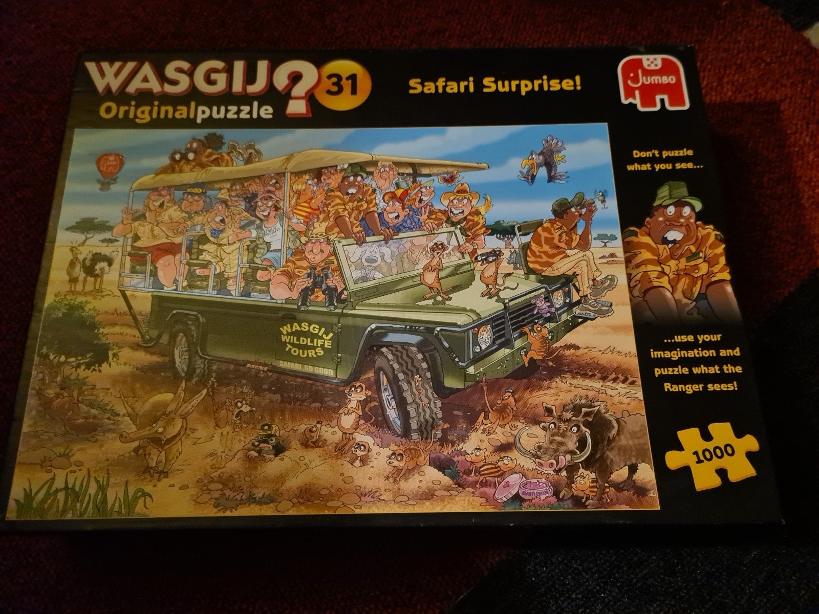 Wasgij Original 31 Safari Surprise 1000 stukjes puzzel, Ophalen, Zo goed als nieuw