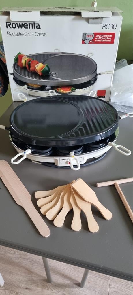 Rowenta Raclette-Grill + Crêpe RC-10 - Nieuw in doos, Ophalen of Verzenden, Nieuw, 4 t/m 7 personen