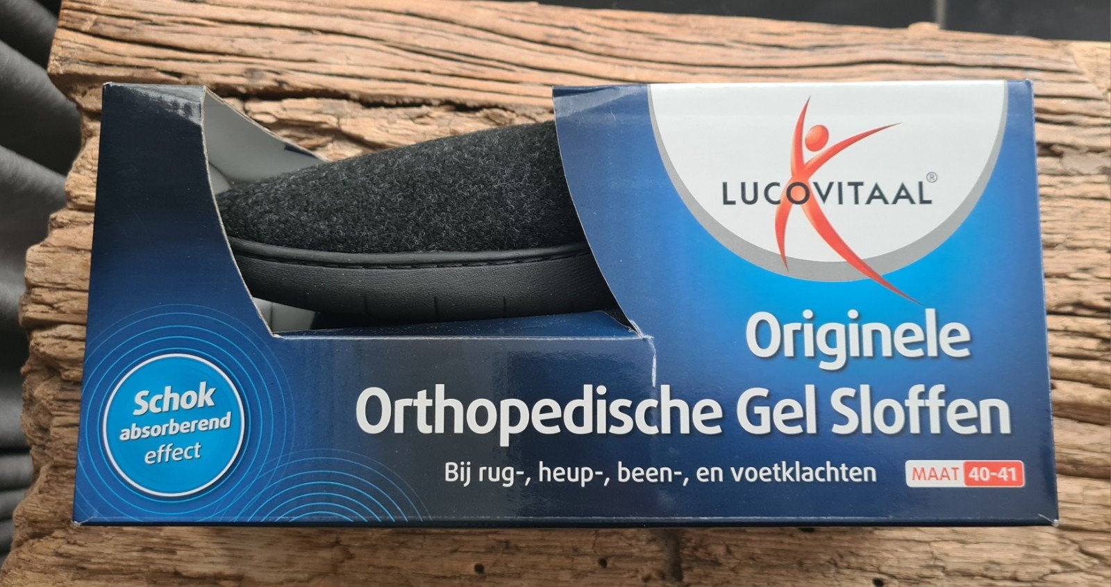 Lucovitaal orginele Orthopedisch gel sloffen maat 40-41, Zwart, Nieuw, Ophalen of Verzenden, Pantoffels of Sloffen