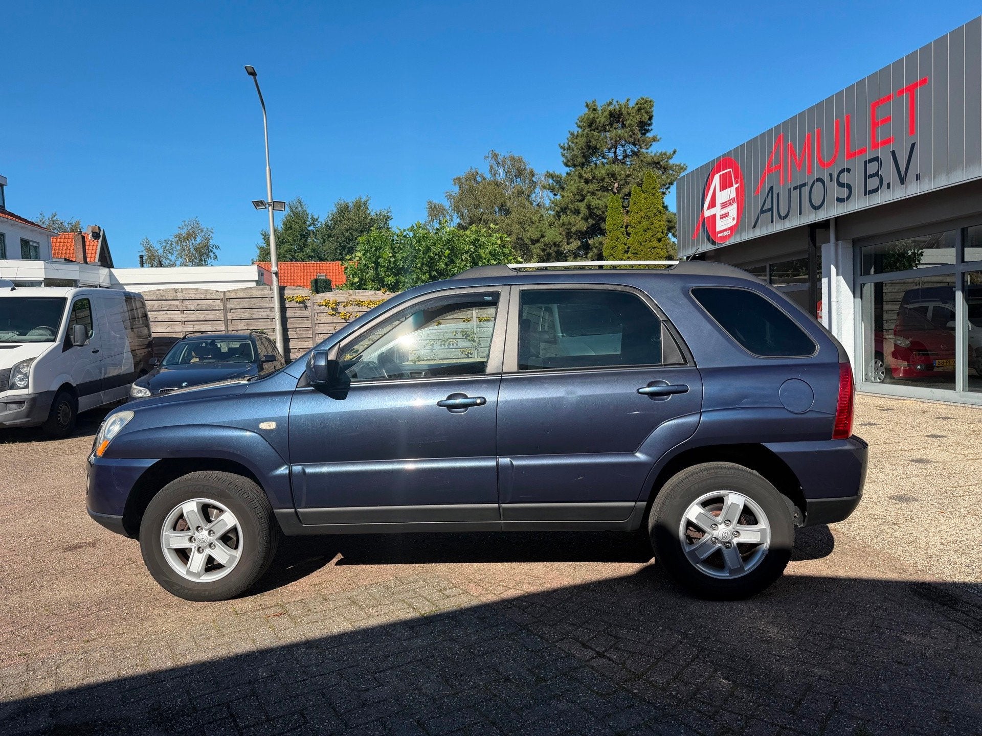 Kia Sportage 2.0CVVT,104kw,X-tra,AC,7-2009,107.453km, Auto's, Stof, Gebruikt, 4 cilinders, Blauw