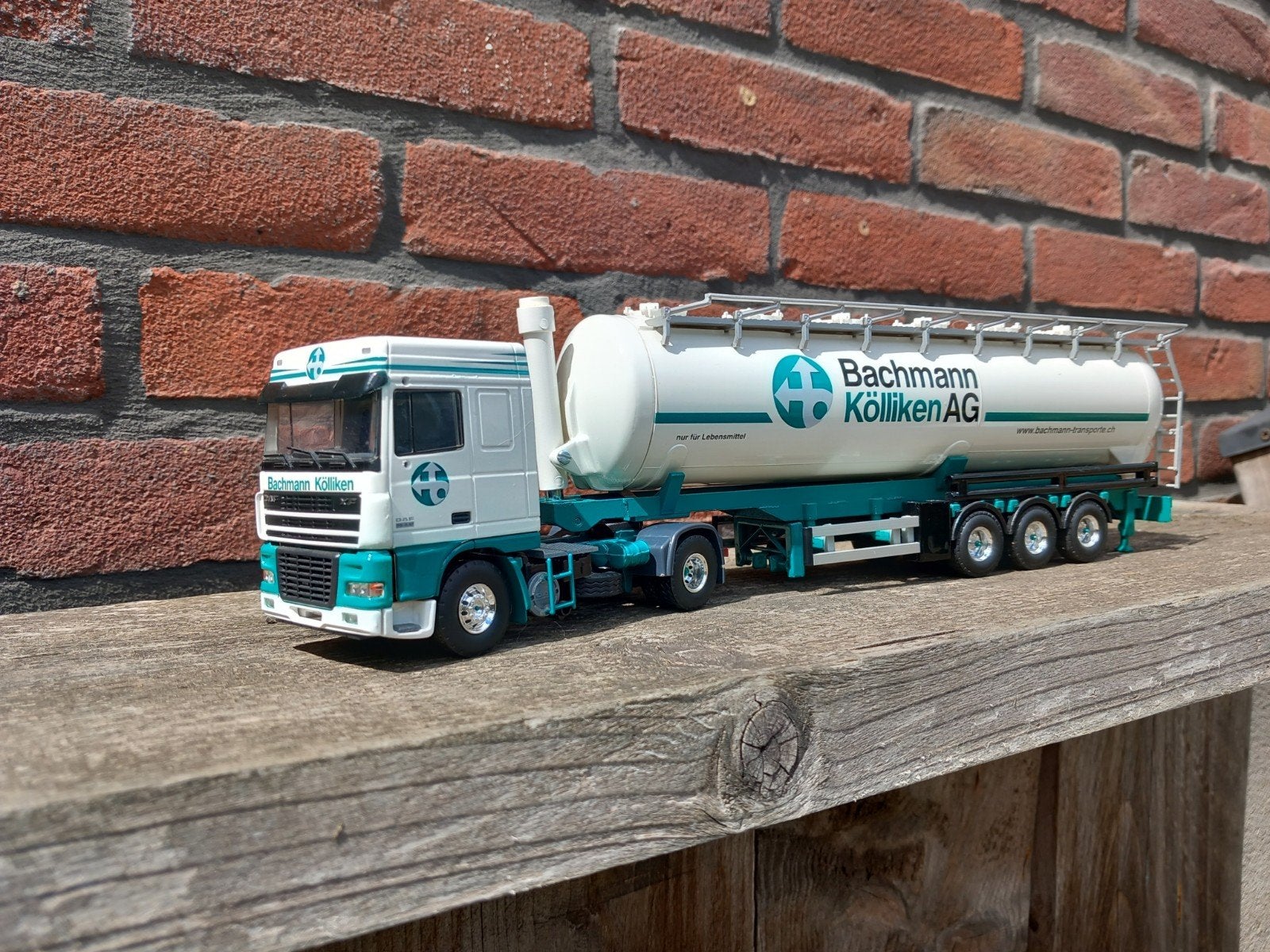 Tekno daf xf95 Bachmann bulk kieper, Hobby en Vrije tijd, Ophalen of Verzenden, Zo goed als nieuw, Bus of Vrachtwagen, Tekno
