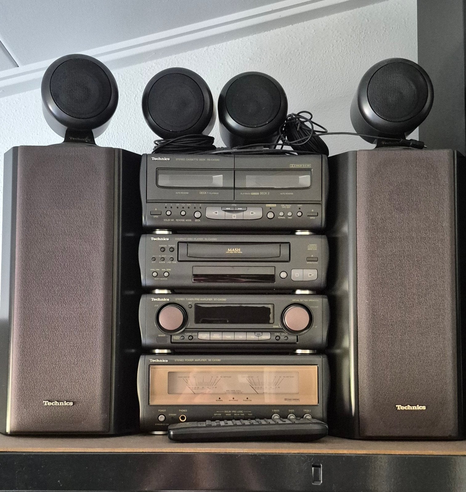 Technics CA1080 Stereoset stereotoren, Overige merken, Cassettedeck, Zo goed als nieuw, Losse componenten