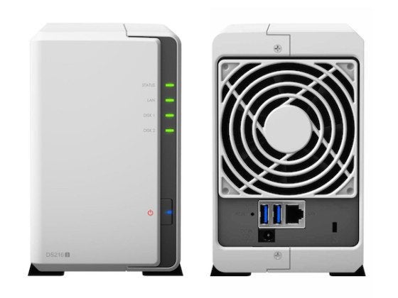 Synology DS216j met 2x 4TB HDd, Computers en Software, NAS, Ophalen of Verzenden, Zo goed als nieuw