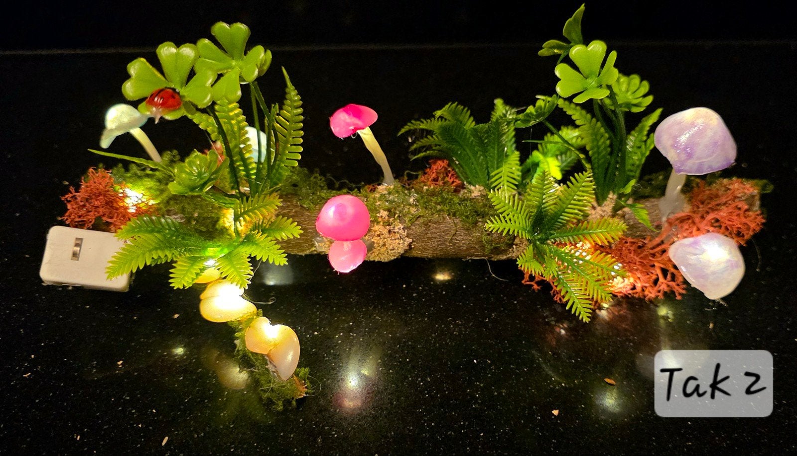 ​ Handgemaakte Sfeervolle LED Paddestoelen Tak – Uniek, Art deco, Paddenstoellamp, Nieuw, Ophalen of Verzenden