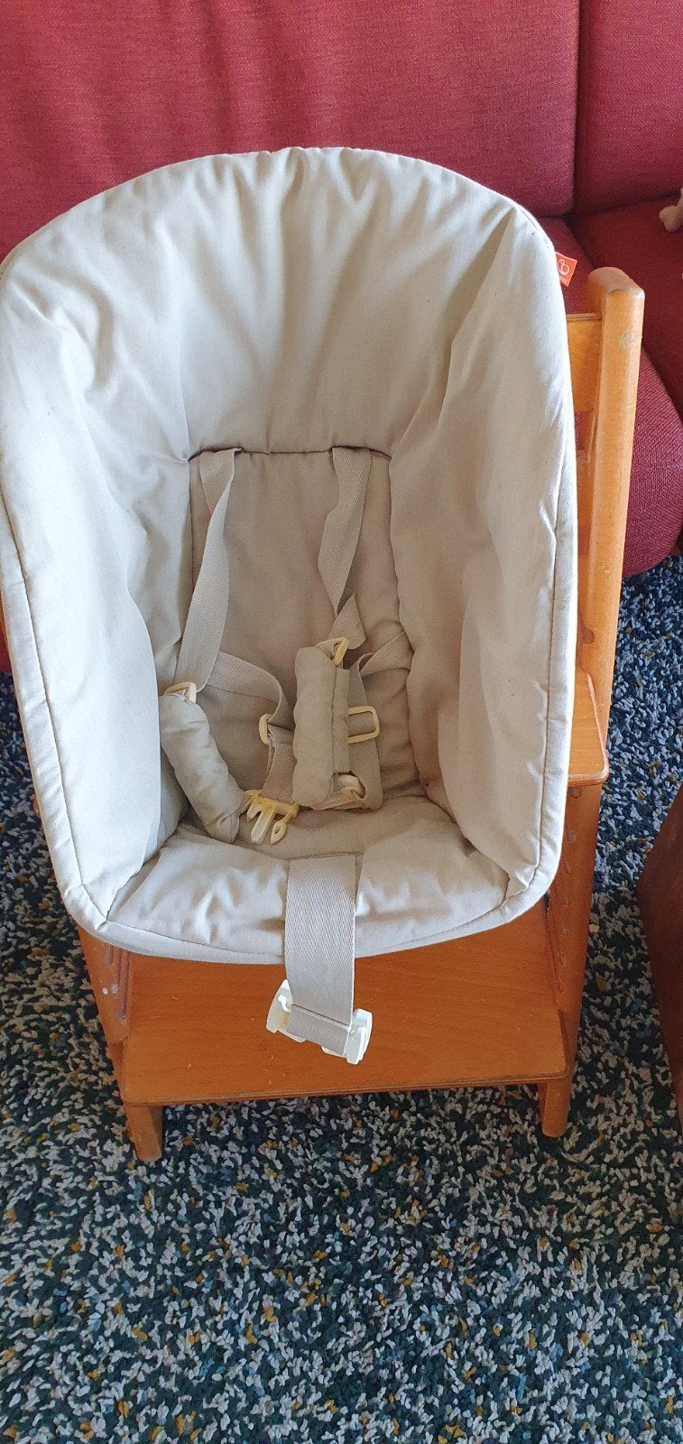 Stokke Tripp Trapp opzet baby zitje met gordel, Kinderen en Baby's, Ophalen, Gebruikt, Overige typen, Gordel(s)
