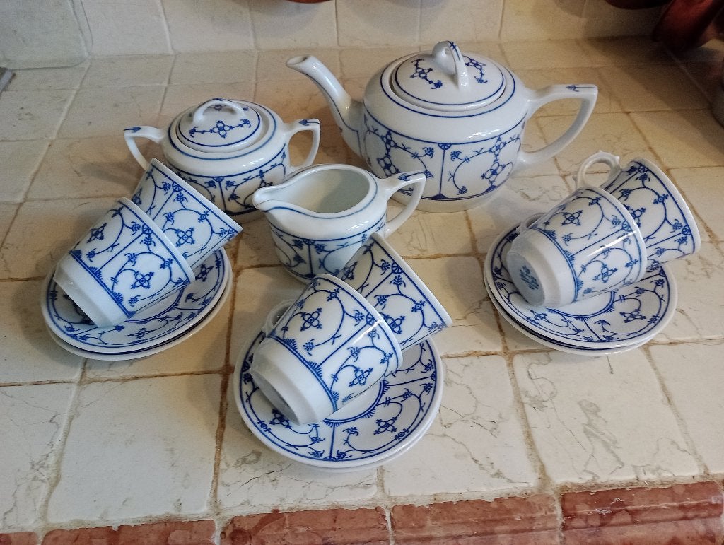 saksisch blauw serviesje, Antiek en Kunst, Antiek | Keramiek en Aardewerk, Ophalen