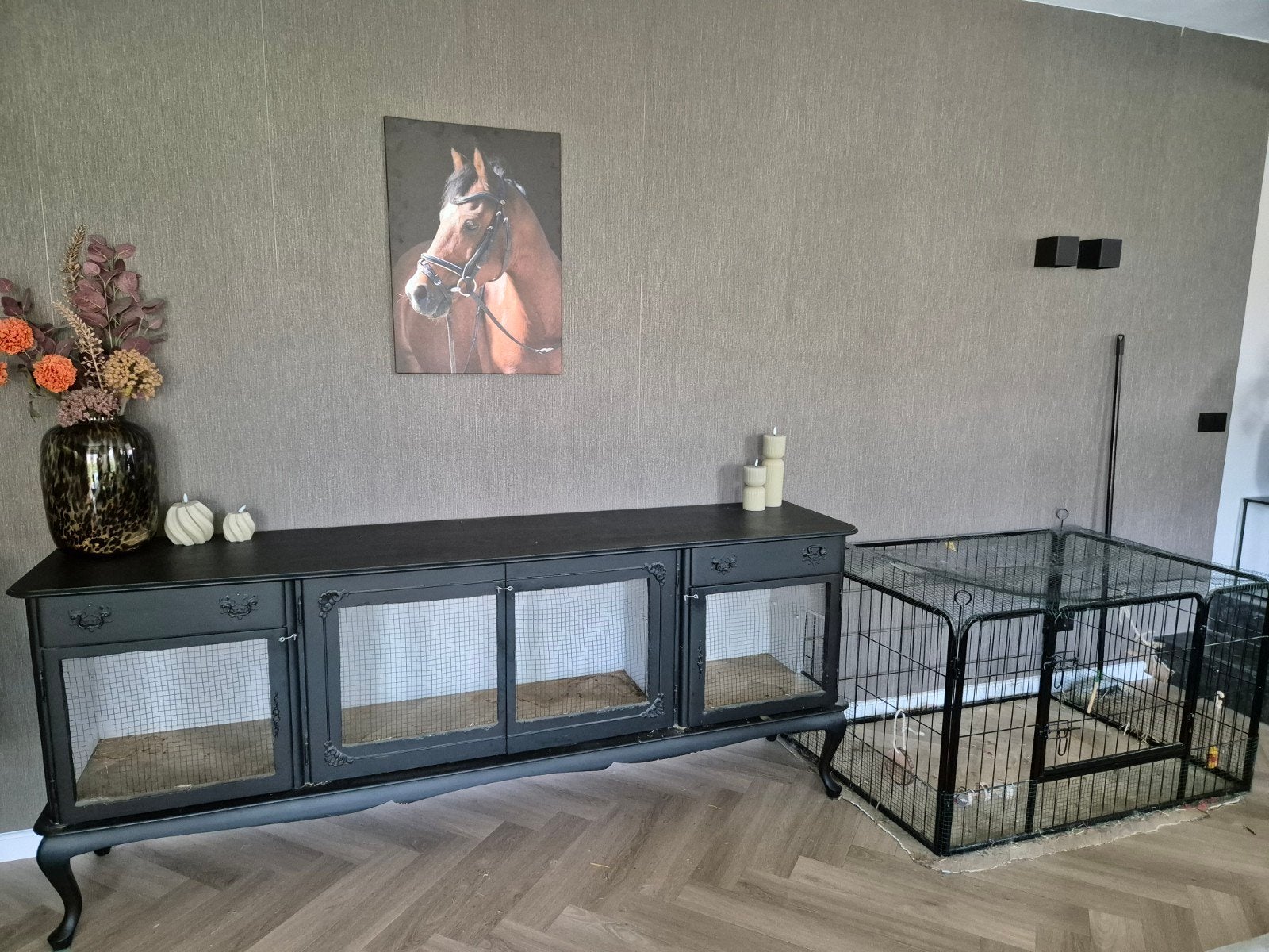 Uniek Konijnenverblijf, Dieren en Toebehoren, Ophalen, 90 cm of meer, Konijn, Hok