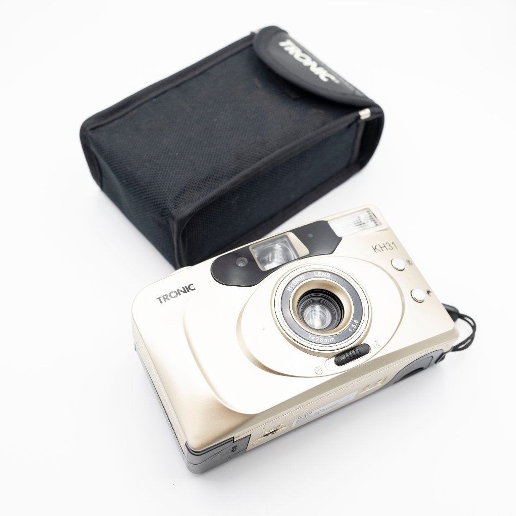 Tronic KH31 35mm camera met tas en handleiding, Ophalen of Verzenden, Gebruikt, Compact, Overige Merken