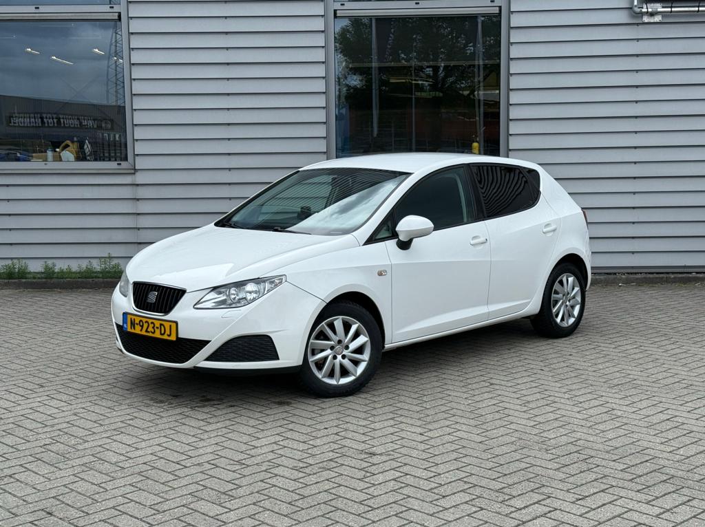 Seat Ibiza 1.2 51KW 2012 5drs Airco/Clima/Standkachel/Cruise, Voorwielaandrijving, Euro 5, Stof, 31 €/maand