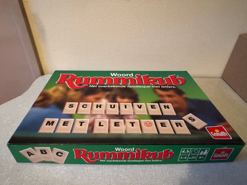 Z.G.A.N. woord spel: RUMMIKUB spel is COMPLEET, Een of twee spelers, Ophalen of Verzenden, Zo goed als nieuw, Goliath