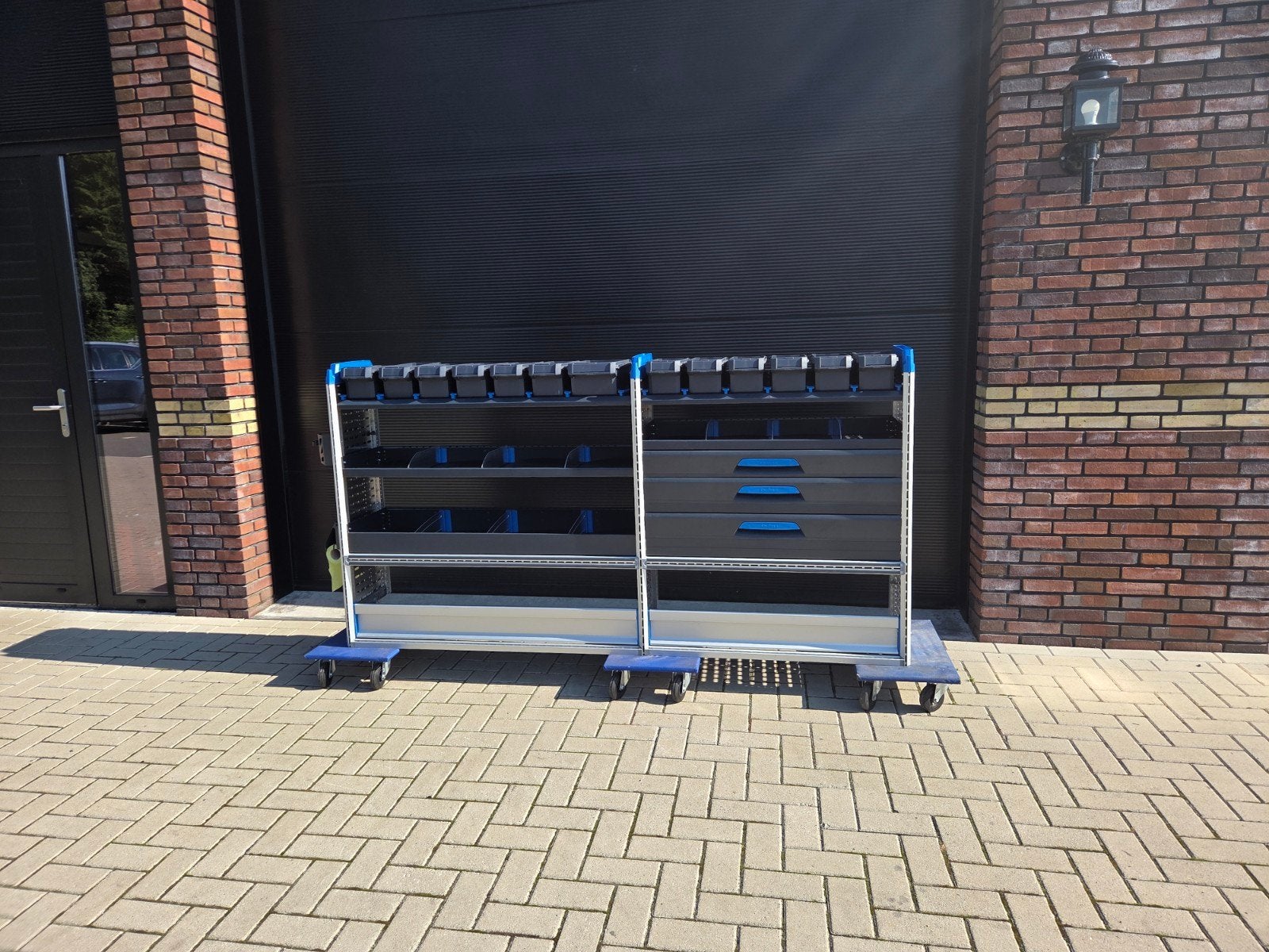 Nieuw Sortimo bedrijfswagen inrichting bus kast lades, Ophalen