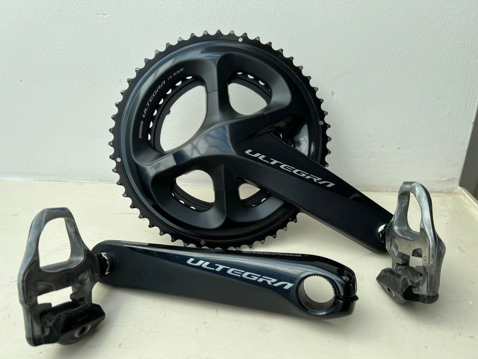 Shimano Ultegra crankstel, Crankstel of Pedalen, Gebruikt, Ophalen of Verzenden, Aluminium
