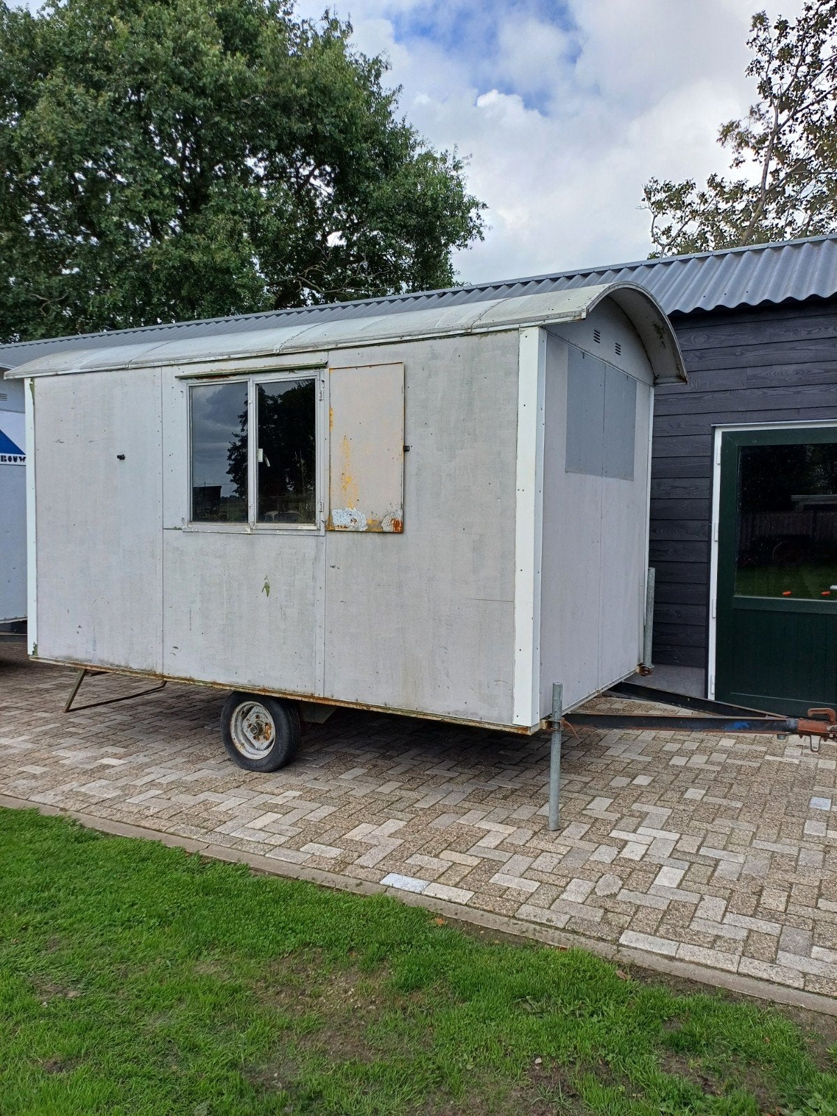 schaftkeet pipowagen bouwkeet tinyhouse, Ophalen of Verzenden