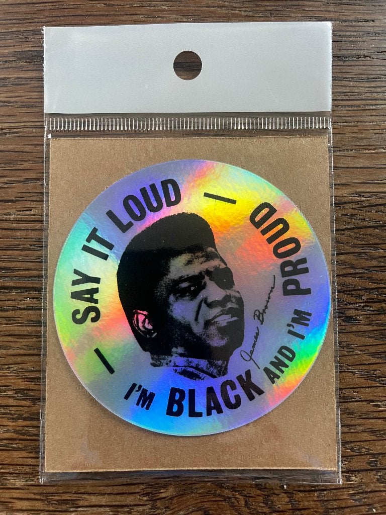 James Brown Say It Loud Hologram Sticker, Verzenden, Nieuw, Overige typen