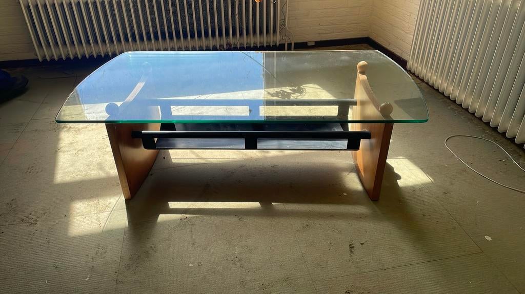 Salontafel met lectuurbak, Ophalen, 100 tot 150 cm, 50 tot 100 cm, Minimalistisch