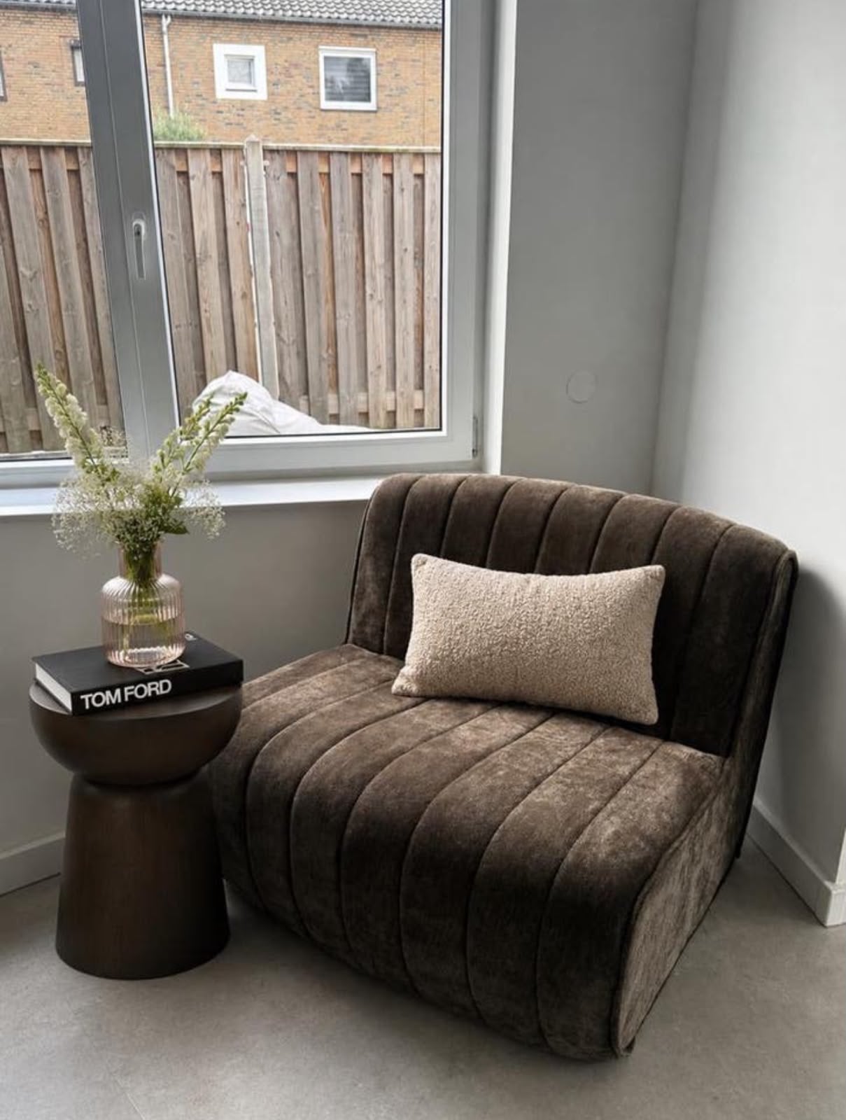 Fauteuil/ sofa bruin, Ophalen, Eenpersoons, 75 tot 100 cm, Zo goed als nieuw