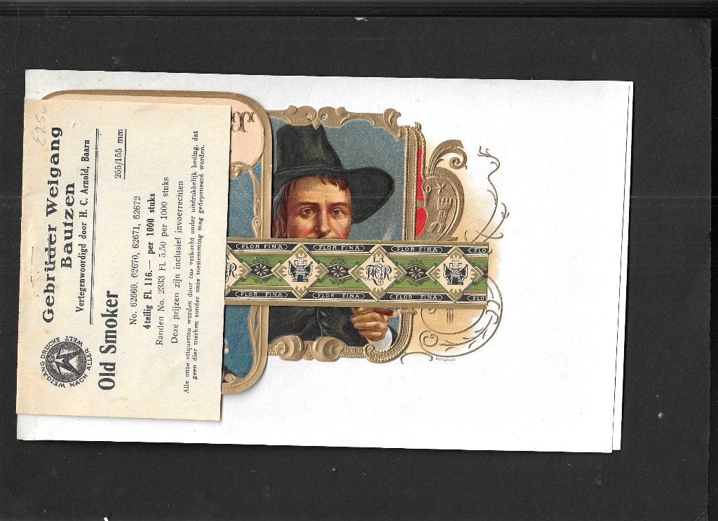 GUYBRYSEtiket scan V5093, Ophalen, Gebruikt, Sigarenbandjes