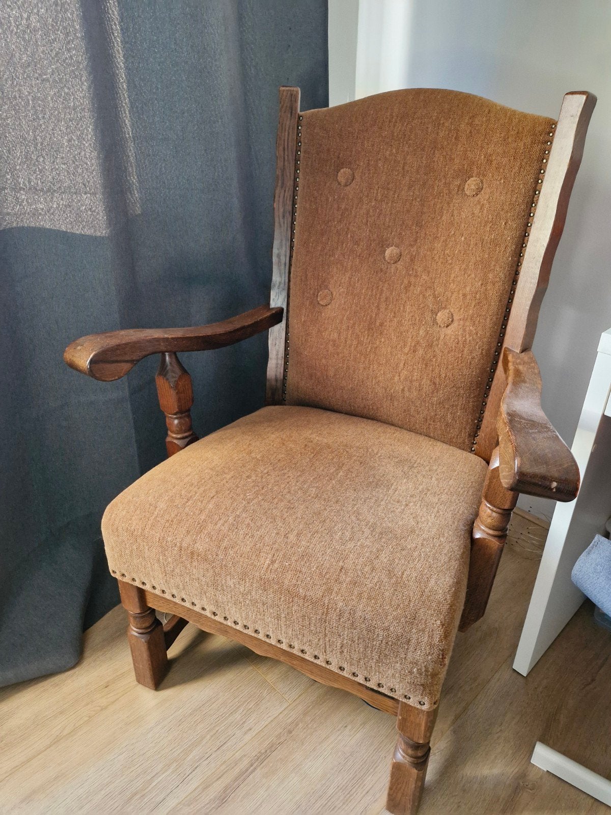 Vintage Fitform fauteuil - Stevig en comfortabel, Huis en Inrichting, Fauteuils, Ophalen, Gebruikt, 75 tot 100 cm, Stof