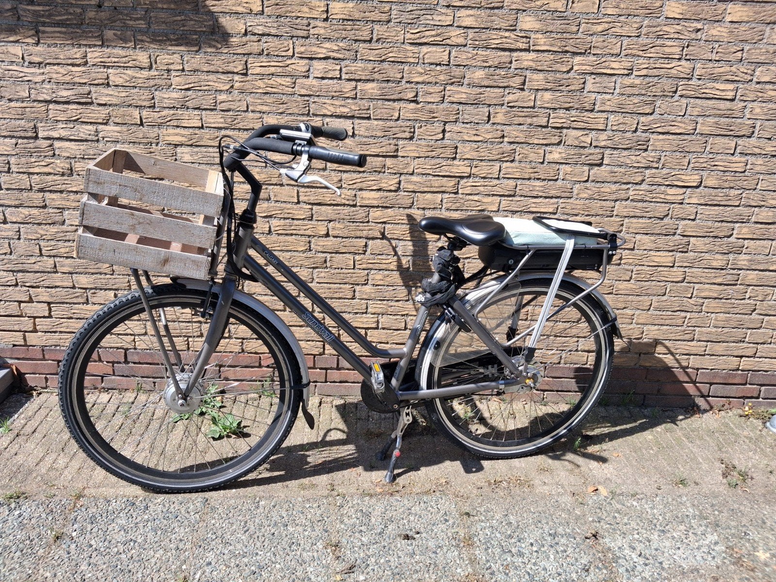 Sundvall Elegance E-bike met krat, Overige merken, Gebruikt, Ophalen of Verzenden, 51 tot 55 cm