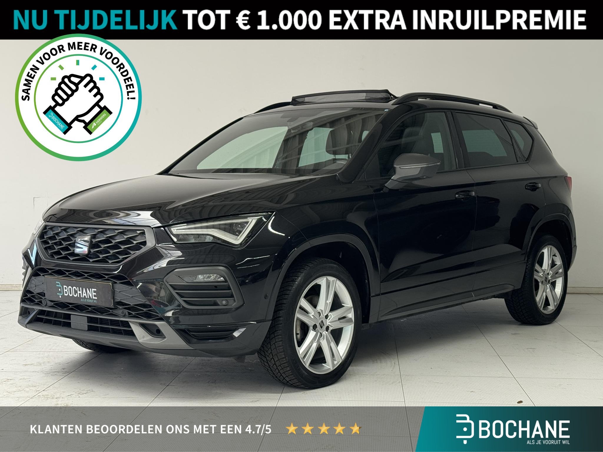SEAT Ateca 1.5 TSI 150pk FR Business Intense | Panoramadak |, Auto's, Voorwielaandrijving, 4 cilinders, Ateca, Bedrijf