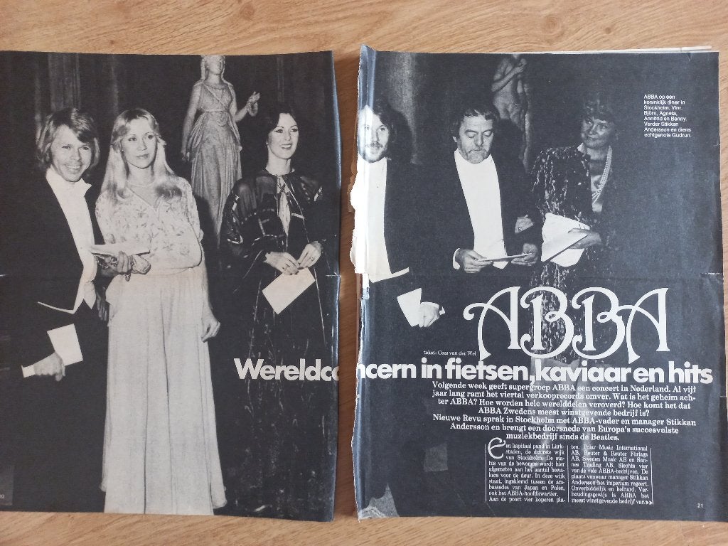 ABBA artikelen, Verzamelen, Ophalen of Verzenden, 1960 tot 1980, Nederland, Knipsel(s)