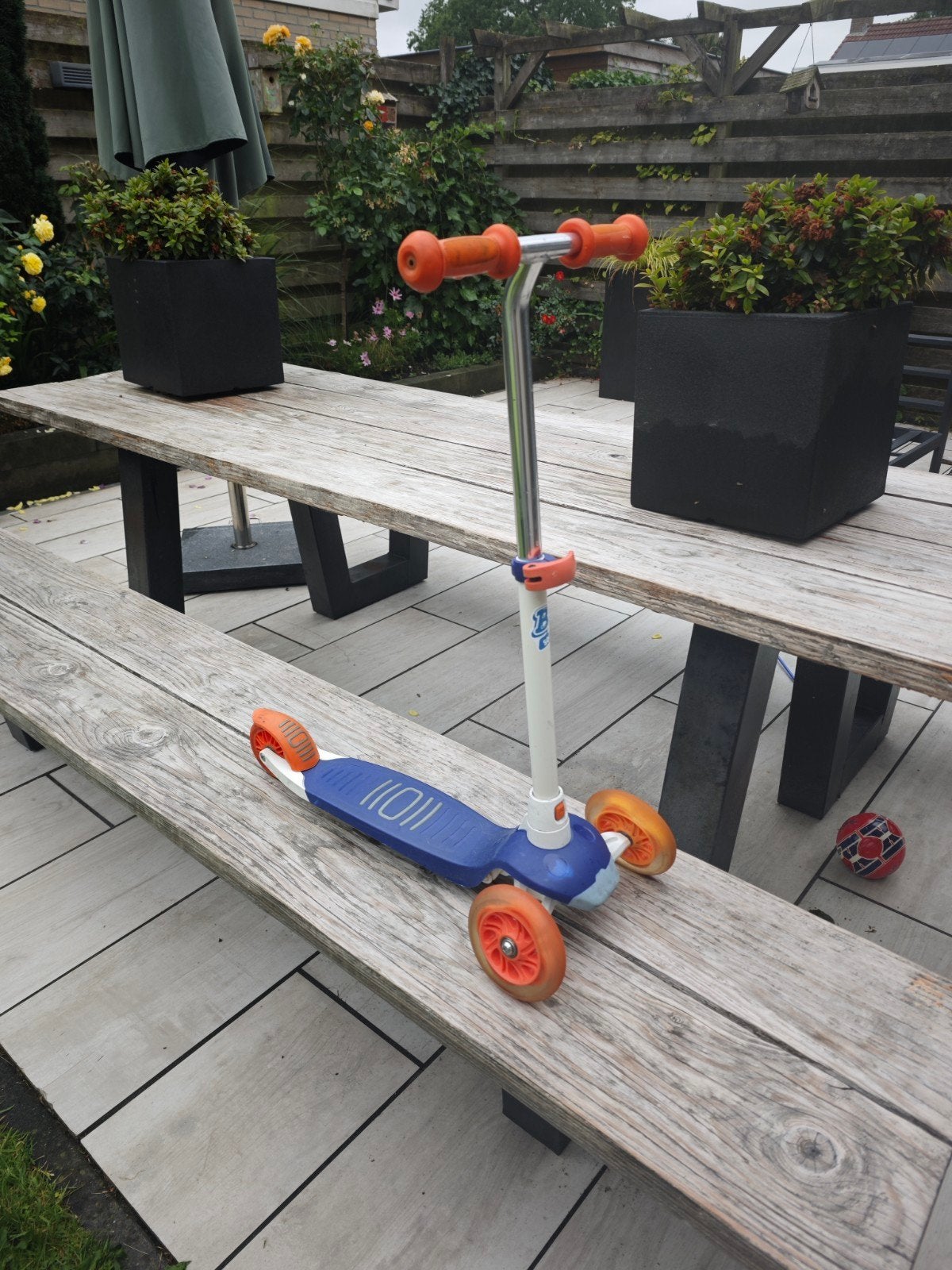 Oxelo kinderstep met 3 wielen en lichtjes, Ophalen, Gebruikt, Gewone step, Oxelo