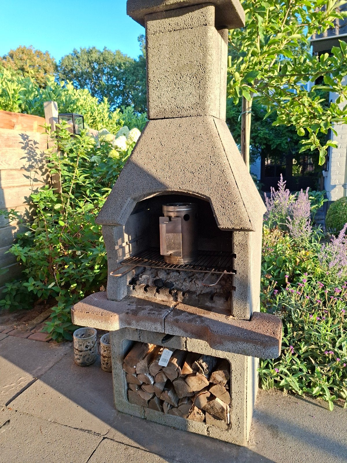 BBQ steen met rooster, Ophalen, Gebruikt, Onbekend