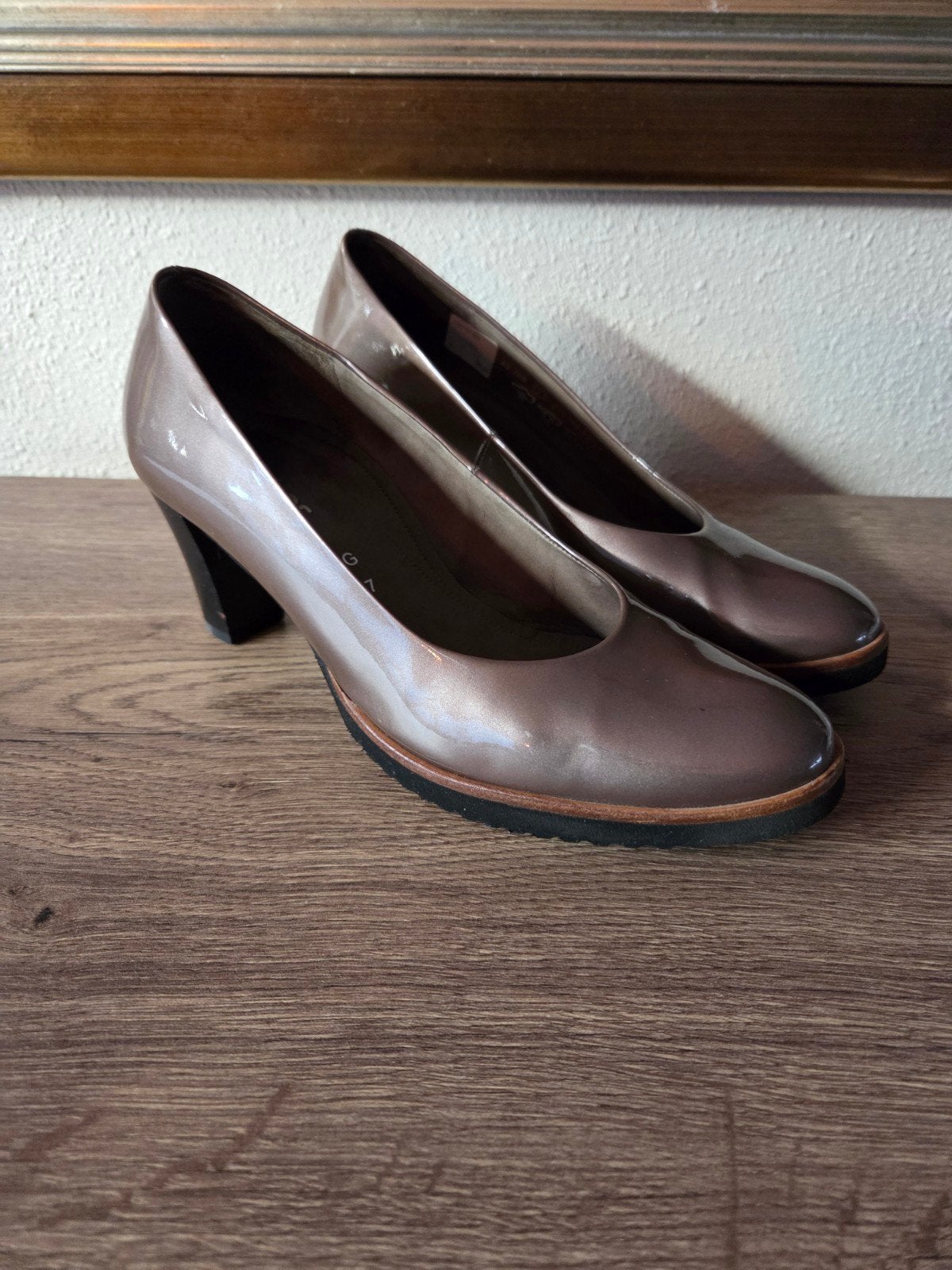 Gabor pumps maat 7 (41) zo goed als nieuw, Pumps, Bruin, Gabor, Ophalen of Verzenden