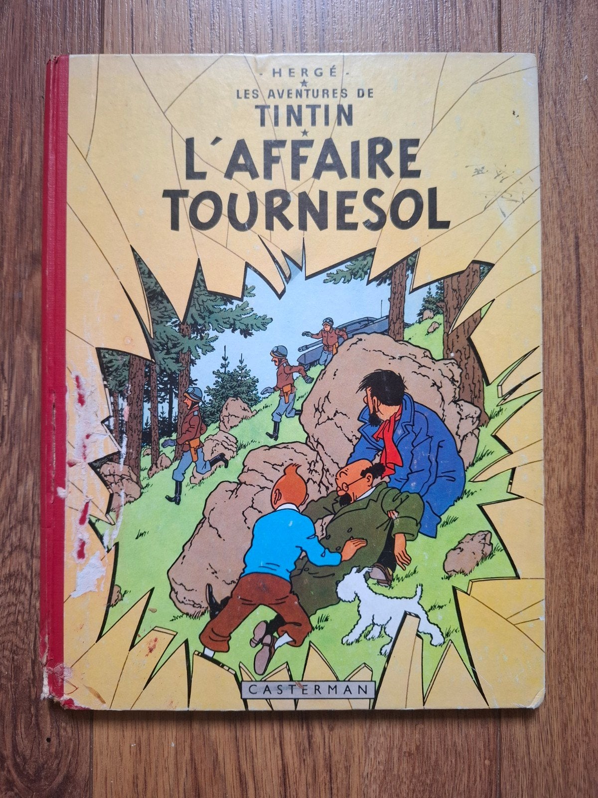 Kuifje: De Zaak Zonnebloem (Franse editie 1956), Eén stripboek, Ophalen, Gelezen, Hergé